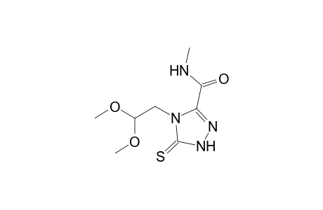 4-(2,2-Dimethoxyethyl)-3-methylaminocarbonyl-5-thioxo-4,5-dihydro-1H-1,2,4-triazole