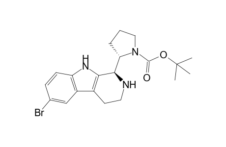 (1R,2'S)-6-Bromo-1-(N-tert-butoxycarbonylpyrrolidin-2'-yl)-1,2,3,4-tetrahydro-.beta.-carboline
