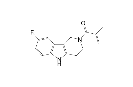 1-(8-fluoranyl-1,3,4,5-tetrahydropyrido[4,3-b]indol-2-yl)-2-methyl-prop-2-en-1-one