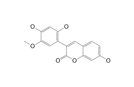 3-(2,4-DIHYDROXY-5-METHOXY)-PHENYL-7-HYDROXYCOUMARIN