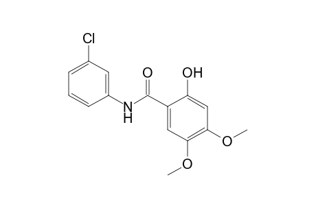 N-(3-Chlorophenyl)-4,5-dimethoxysalicylamide