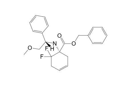 (-)-BENZYL-(1S)-6,6-DIFLUORO-1-[[(1R)-1-PHENYL-2-METHOXYETHYL]-AMINO]-3-CYCLOHEXENE-1-CARBOXYLATE