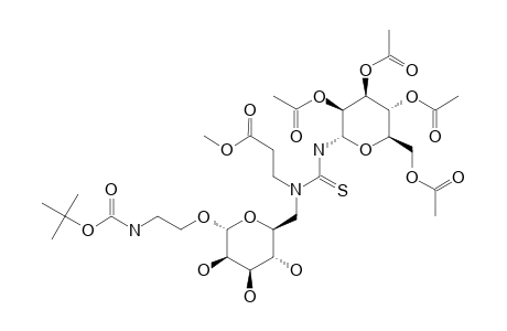 #9;2-TERT.-BUTYLOXYCARBONYLAMIDOETHYL-6-DEOXY-6-N-[(2',3',4',6'-TETRA-O-ACETYL-ALPHA-D-MANNOPYRANOSYL)-THIOCARBAMOYL]-N-[2-(METHOXYCARBONYL)-ETHYL]-AMIN