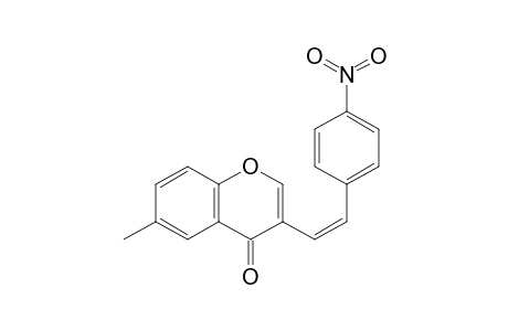 6-Methyl-3-[(Z)-2-(4-nitrophenyl)ethenyl]-1-benzopyran-4-one