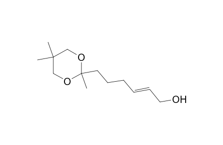 2-Hexen-1-ol, 6-(2,5,5-trimethyl-1,3-dioxan-2-yl)-, (E)-