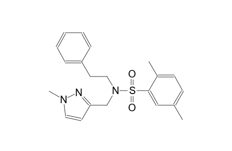 benzenesulfonamide, 2,5-dimethyl-N-[(1-methyl-1H-pyrazol-3-yl)methyl]-N-(2-phenylethyl)-
