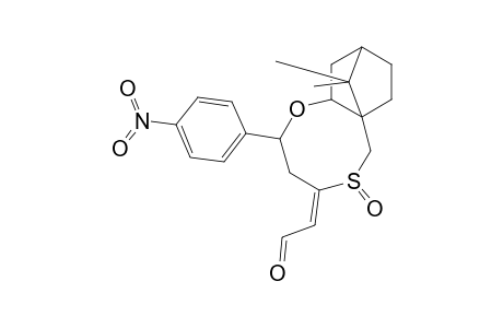 (E,1S,6R,8R,10R,Rs)-13,13-Dimethyl-4-(formylmethylidene)-6-(4-nitrophenyl)-7-oxa-3-thiatricyclo[8.2.1.0(1,8)]tridecane 3-oxide