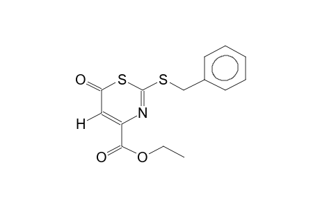 2-BENZYLTHIO-4-ETHOXYCARBONYL-6H-1,3-THIAZIN-6-ONE