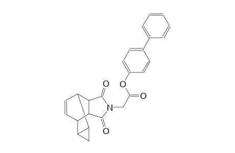 [1,1'-biphenyl]-4-yl (3,5-dioxo-4-azatetracyclo[5.3.2.0~2,6~.0~8,10~]dodec-11-en-4-yl)acetate