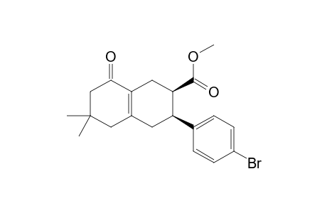 Methyl (2R,3S)-rel-3-(4-Bromophenyl)-1,2,3,4,5,6,7,8-octahydro-6,6-dimethyl-8-oxo-2-naphthalenecarboxylate