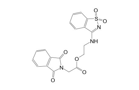 1H-isoindole-2-acetic acid, 2,3-dihydro-1,3-dioxo-, 2-[(1,1-dioxido-1,2-benzisothiazol-3-yl)amino]ethyl ester