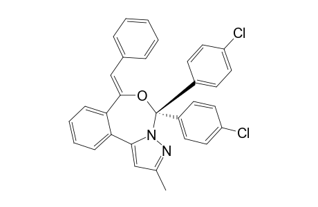 2-METHYL-4,4-BIS-(PARA-CHLOROPHENYL)-6-(PHENYLMETHYLENE)-5H-PYRAZOLO-[1,5-D]-[2,4]-BENZOXAZEPINE