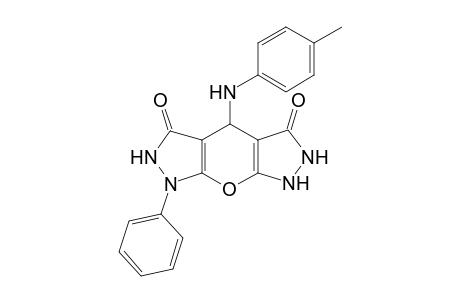 1-Phenyl-4-p-tolylamino-1,4,6,7-tetrahydro-2H-pyrano[2,3-c;6,5-c']dipyrazole-3,5-dione