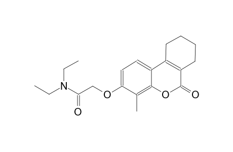 acetamide, N,N-diethyl-2-[(7,8,9,10-tetrahydro-4-methyl-6-oxo-6H-dibenzo[b,d]pyran-3-yl)oxy]-