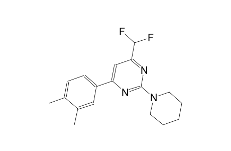 pyrimidine, 4-(difluoromethyl)-6-(3,4-dimethylphenyl)-2-(1-piperidinyl)-