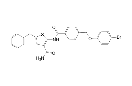 5-benzyl-2-({4-[(4-bromophenoxy)methyl]benzoyl}amino)-3-thiophenecarboxamide
