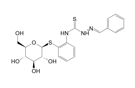 benzaldehyde, 4-[o-(beta-D-glucosylthio)phenyl]-3-thiosemicarbazone