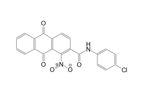N-(4-chlorophenyl)-1-nitro-9,10-dioxo-9,10-dihydro-2-anthracenecarboxamide