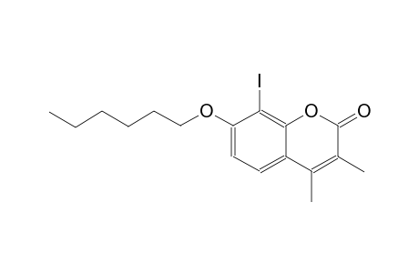 7-(hexyloxy)-8-iodo-3,4-dimethyl-2H-chromen-2-one