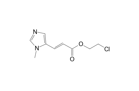 2-Propenoic acid, 3-(1-methyl-1H-imidazol-5-yl)-, 2-chloroethyl ester, (E)-
