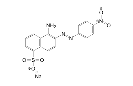 1-Naphthalenesulfonic acid, 5-amino-6-[(4-nitrophenyl)azo]-,monosodium salt