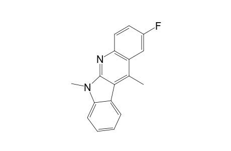 6,11-DIMETHYL-2-FLUORO-6,11-DIMETHYL-6H-INDOLO-[2,3-B]-QUINOLINE