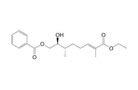 Ethyl (2E,6S,7S)-8-Benzoyloxy-7-hydroxy-2,6-dimethyl-2-octenoate