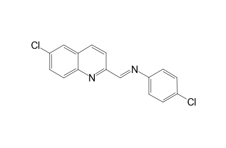 (E)-4-chloro-N-((6-chloroquinolin-2-yl)methylene)aniline