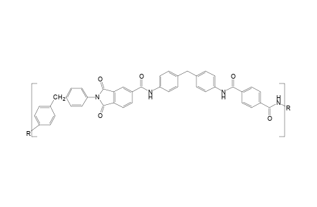 Copoly(trimellitic amidoimide-terephthalic amide)