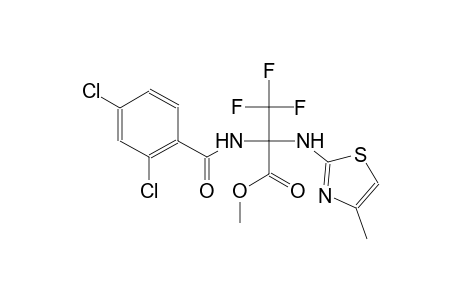 2-(2,4-Dichloro-benzoylamino)-3,3,3-trifluoro-2-(4-methyl-thiazol-2-ylamino)-propionic acid methyl ester