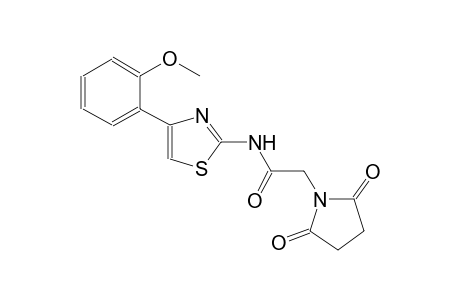 1-pyrrolidineacetamide, N-[4-(2-methoxyphenyl)-2-thiazolyl]-2,5-dioxo-