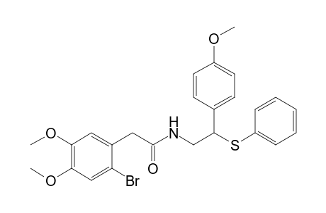 N-[2-(4'-Methoxyphenyl)-2-phenylthioethyl]-2-bromo-4,5-dimethoxyphenylacetamide