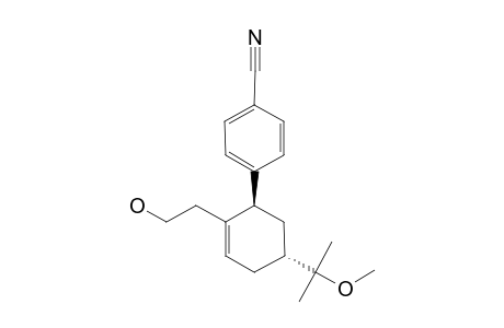 TRANS-6-(4-CYANOPHENYL)-1-(2-HYDROXYETHYL)-4-(1-METHOXY-1-METHYLETHYL)-1-CYCLOHEXENE