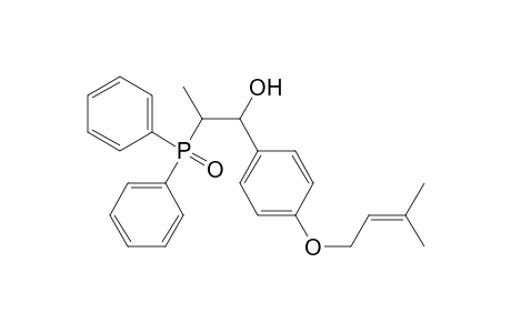 Benzenemethanol, .alpha.-[1-(diphenylphosphinyl)ethyl]-4-[(3-methyl-2-butenyl)oxy]-, (R*,R*)-(.+-.)-