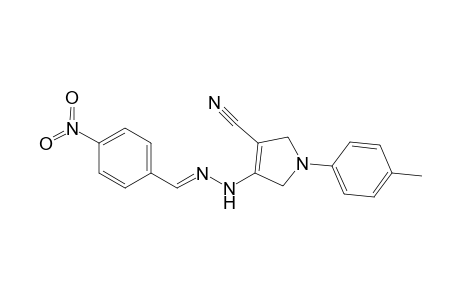 4-[2'-(4"-Nitrobenzylidene)hydrazinyl]-1-(p-tolyl)-2,5-dihydro-1H-pyrrole-3-carbonitrile