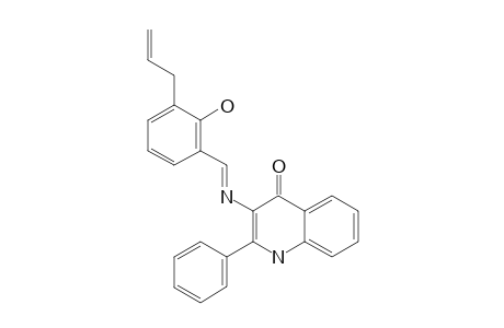 2-PHENYL-3-[N-(2-HYDROXY-3-ALLYLBENZYLIDENAMINO)]-4(1H)-QUINOLINONE