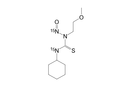 N3-Cyclohexyl-N1-(2-methoxyethyl)-N1-nitrosothiourea