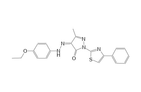(4Z)-3-methyl-1-(4-phenyl-1,3-thiazol-2-yl)-1H-pyrazole-4,5-dione 4-[(4-ethoxyphenyl)hydrazone]