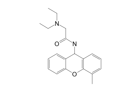 2-diethylamino-N-(4-methyl-9H-xanthen-9-yl)acetamide