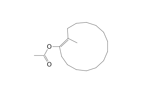 1-Cyclopentadecen-1-ol, 2-methyl-, acetate, (Z)-