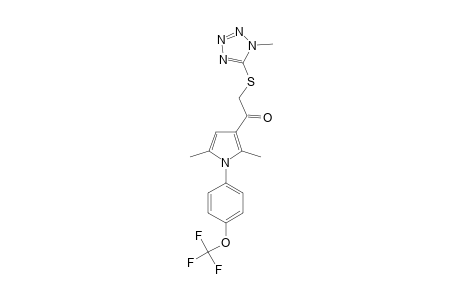 1-[2,5-DIMETHYL-1-(4-TRIFLUOROMETHOXYPHENYL)-1H-PYRROL-3-YL]-2-(1-METHYL-1H-TETRAZOL-5-YLSULFANYL)-ETHANONE