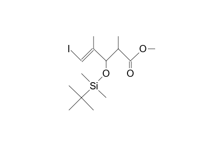 3-(T-Butyl-dimethyl-siloxy)-5-iodo-2,4-dimethyl-4-pentenoic acid, methyl ester