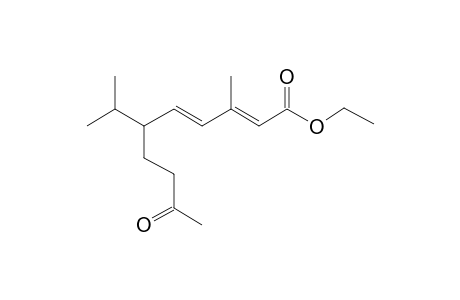 Ethyl-6-isopropyl-3-methyl-9-oxo-2E,4E-decadienoate