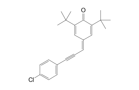 2,6-Di-tert-butyl-4-(3-(4-chlorophenyl) prop-2-yn-1-ylidene) cyclohexa-2,5-dien-1-one