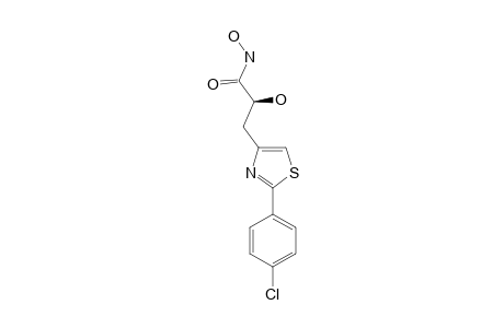 N-(3-(2-(4-CHLOROPHENYL)-1,3-THIAZOL-4-YL)-(S)-LACTOYL)-HYDROXYLAMINE