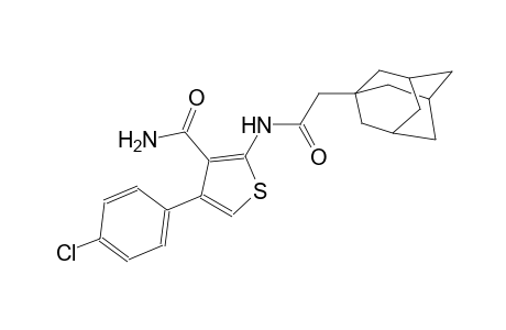 2-[(1-adamantylacetyl)amino]-4-(4-chlorophenyl)-3-thiophenecarboxamide