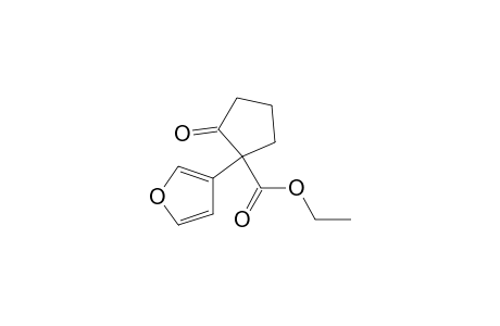 Cyclopentanecarboxylic acid, 1-(3-furanyl)-2-oxo-, ethyl ester