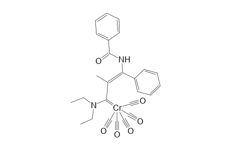 [3-benzoylamino-1-(diethylamino)-2-methyl-3-phenyl-2-propenylidene]pentacarbonylchromium(0)