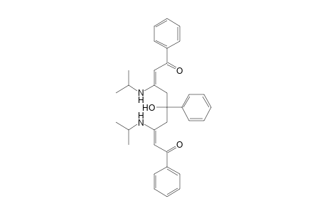 5-Hydroxy-3,7-bis(isopropylamino)-1,5,9-triphenylnon-2,7-dien-1,9-dione