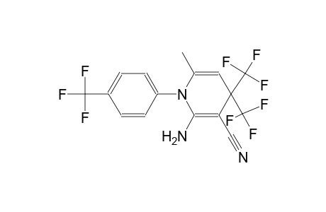 2-Amino-6-methyl-4,4-bis(trifluoromethyl)-1-[4-(trifluoromethyl)phenyl]-1,4-dihydro-3-pyridinecarbonitrile